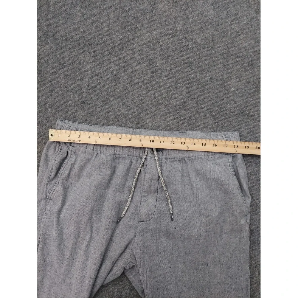 TOMMY BAHAMA Linen Pants Mens 2XL Blue Linen Cotton Stretch Drawstring Beach